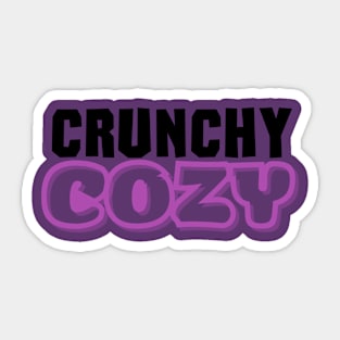 Crunchy Cozy Word Logo Sticker